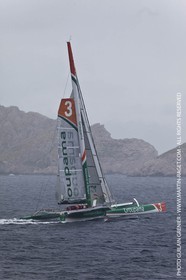 14 05 09 - Marseille - Record de la Méditerranée - Groupama 3 - Franck Cammas - G class - Départ de Marseille pour Carthage