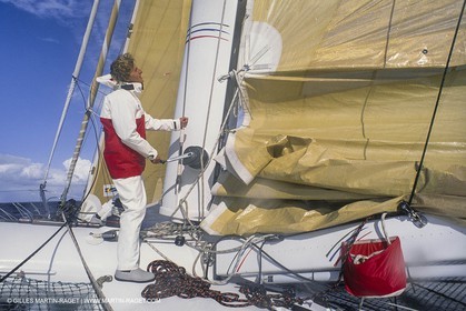 Sailing, Offshore Racing, Route du Rhum 1990, RMO, Laurent Bourgnon