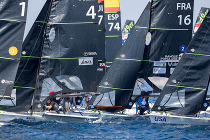 16 07 2023, Marseille, (FRA), Paris 2024 Olympic Games 2024 Sailing Test Event, Day 8, Medal race 49er Men