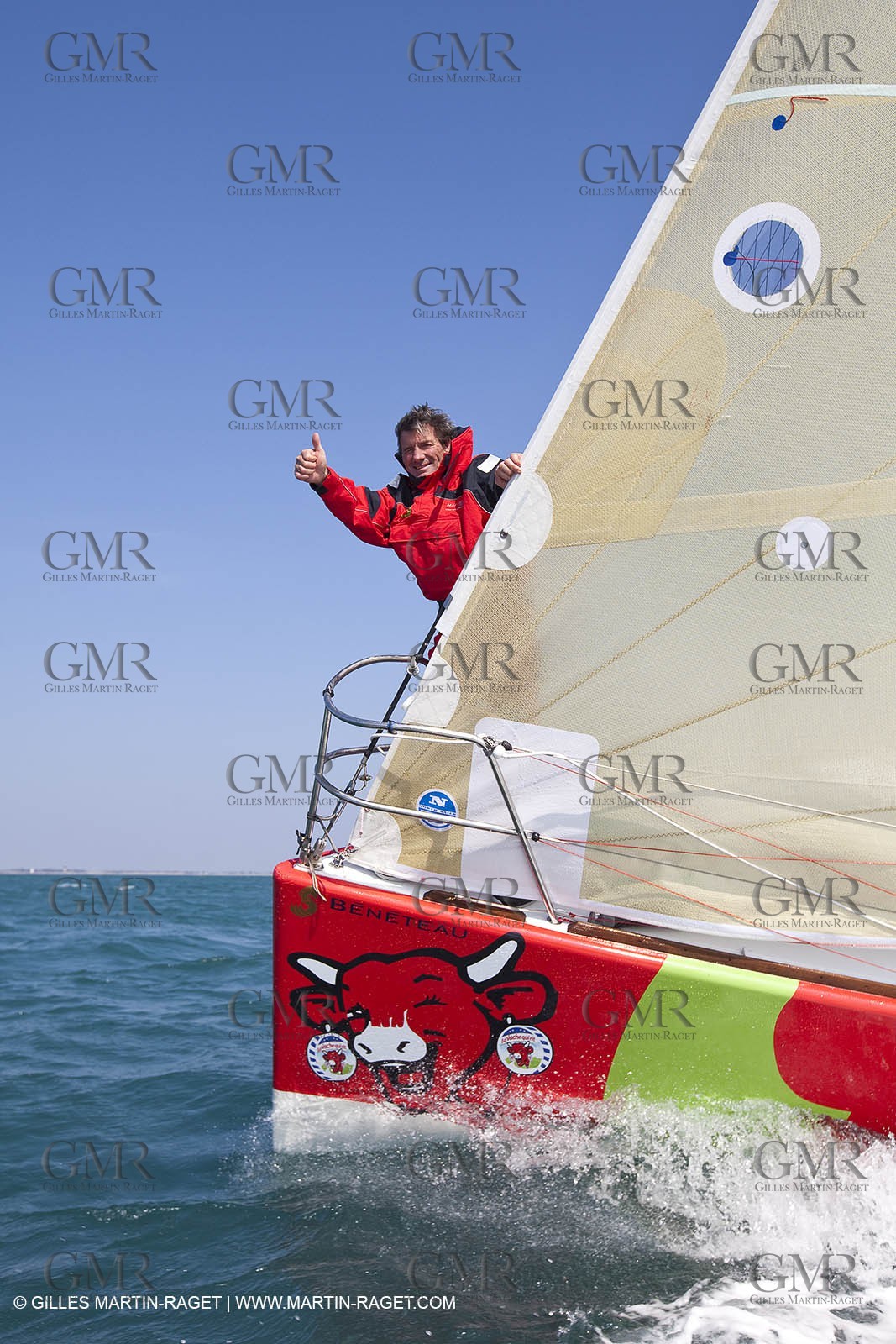 13 03 2010 -  La Grande Motte   Port Camargue (FRA) - Groupe Bel - Kito de Pavant   Sebastien Audigane training for Transat AG2R