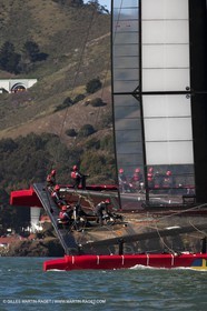 11 02 2013 - San Francisco (USA) - 34th America's Cup - Artemis Racing AC72 training