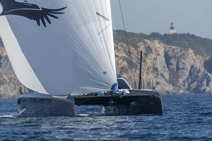 16 02 2019, Porquerolles (FRA,83), Gunboat 68 sail testing  3