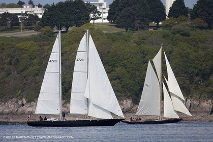 19 05 2010- Brest  - (FRA,56)  -  Les Pen Duick en rade de Brest