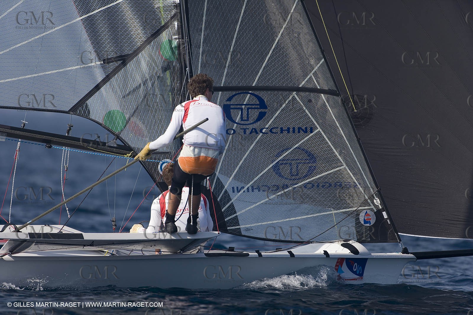 23 04 2007 - 2007 Semaine Olympique Française - Hyères (South of France) - Day 2 - Team France - 49er - MONTEAU - GUILLOU Damien