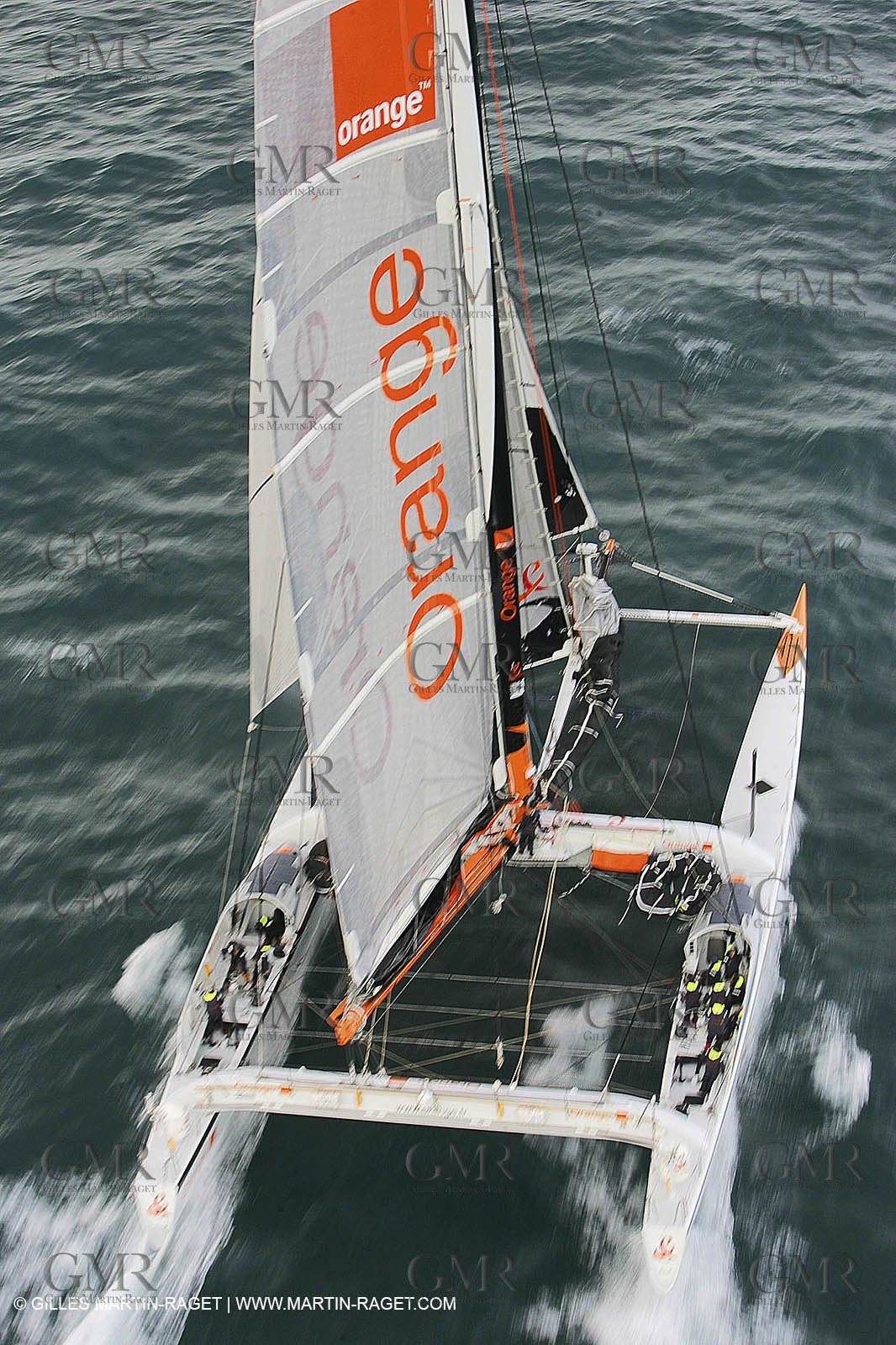 Orange II-2005 Jules Verne Trophy-Start from Ushant