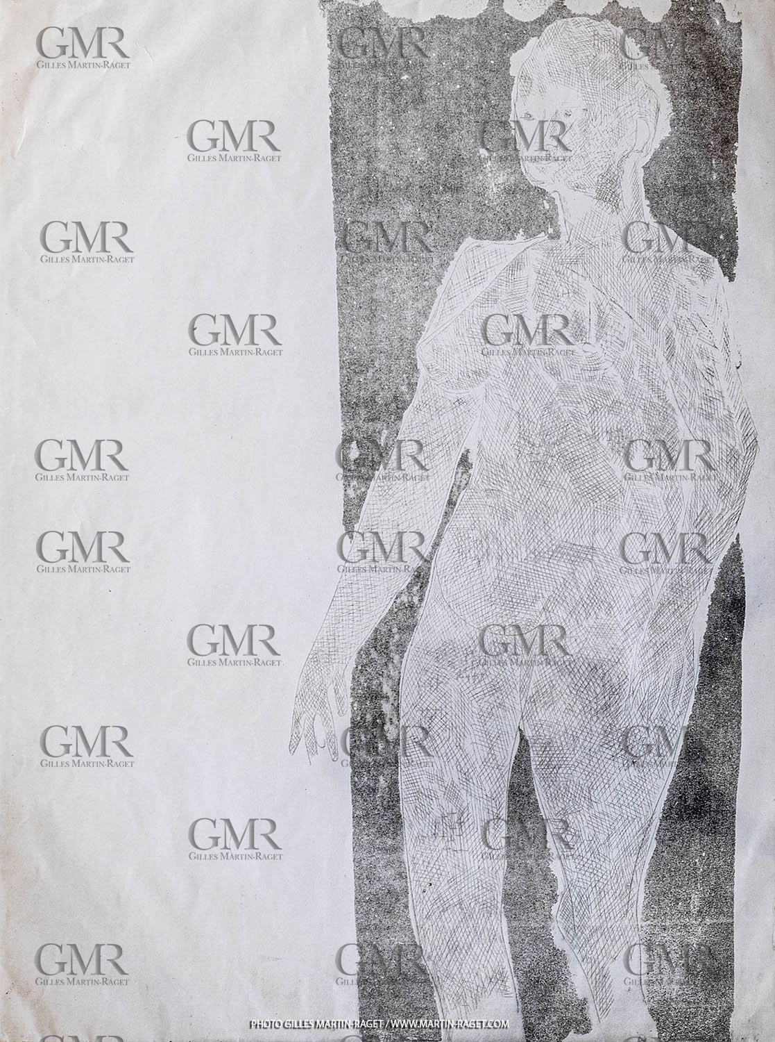 12 07 2020, St Rémy de Provence (FRA, 13) Oeuvre Germaine Richier, gravure