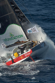 27 08 2021, Marseille (FRA), Transat Jacques Vabre 2021, Class 40, HBF-Reforest'Action (Kito de Pavant, Gwen Gbick)