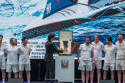 04 10 2024, Barcelona (ESP), 37th America's Cup, Louis Vuitton Cup Final, Race Day 7 , Prizegiving