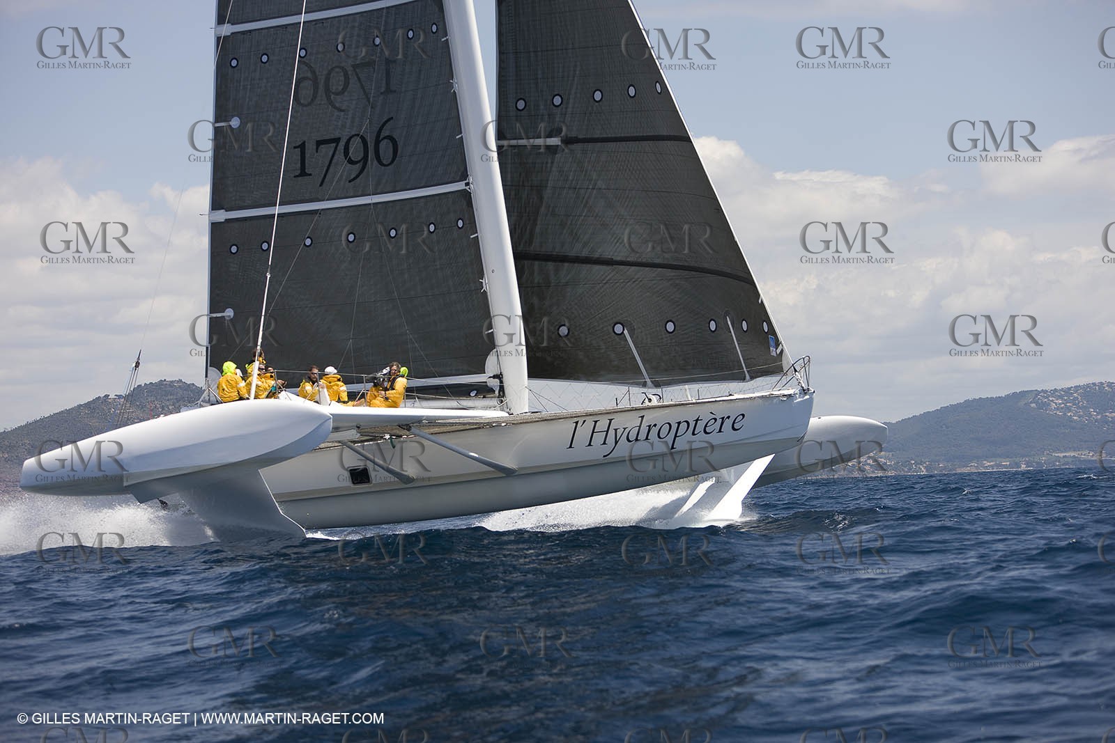 14 06 2008 - Toulon-Hyères (FRA,83) - 50 knots record attempt trials by l'Hydroptère