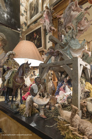 27 01 2018; L'isle sur Sorgue (FRA; 84); Les antiquaires; Crèche et santons de Jean-Jacques Bourgeois