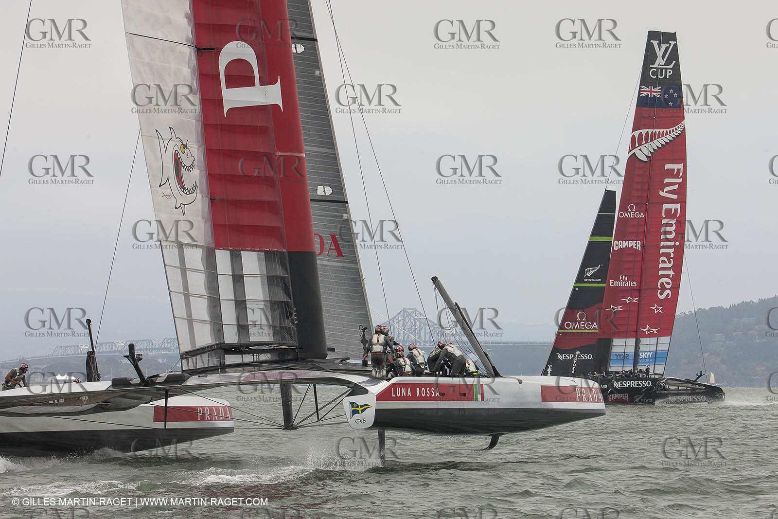 21 07 2013 - San Francisco (USA,CA) - 34th America's Cup - Louis Vuitton Cup - Round Robin - Luna Rossa vs Emirates Team New Zealand