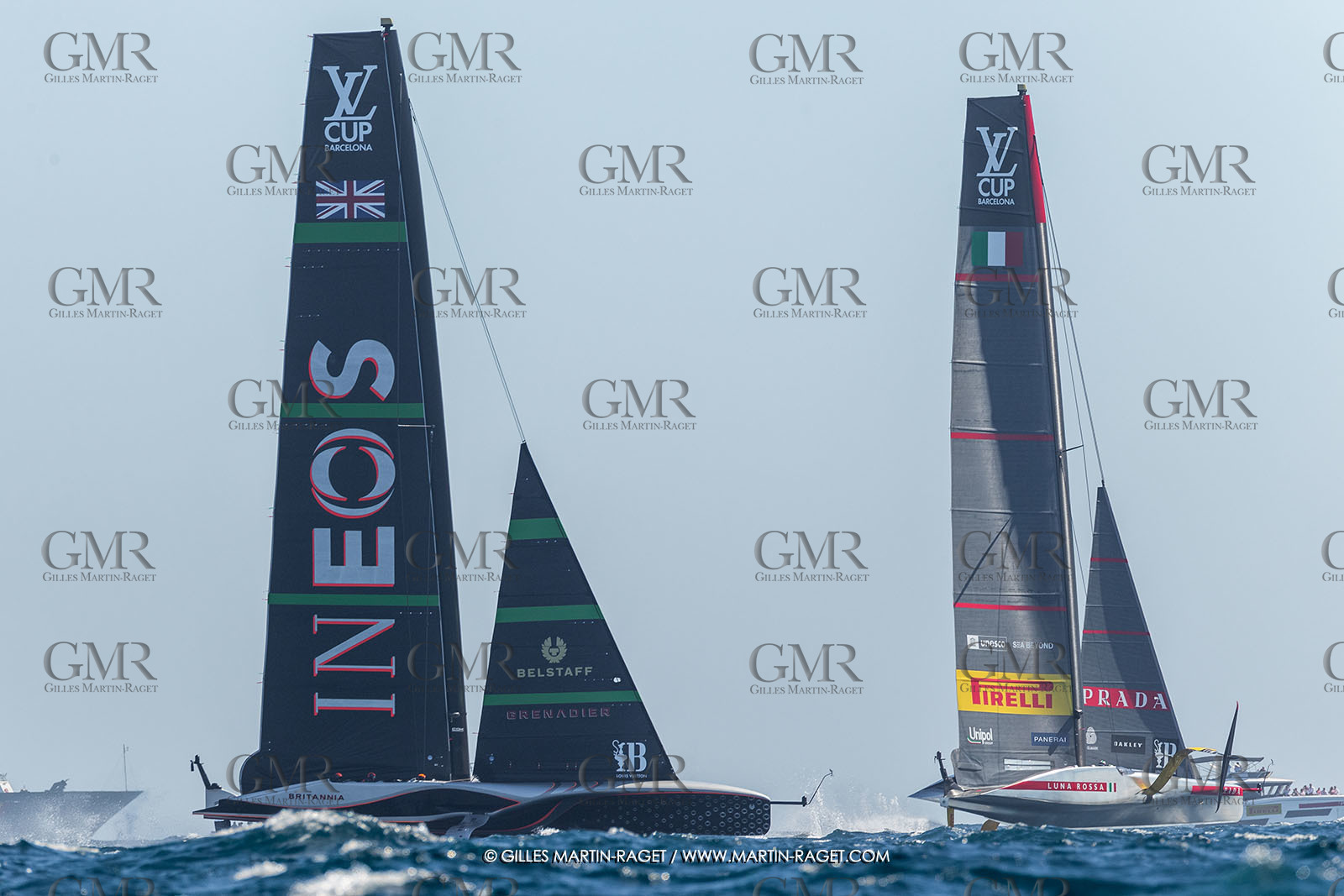 26 09 2024, Barcelona (ESP), 37th America's Cup, Louis Vuitton Cup Final, Race Day 1