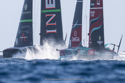 16 10 2024, Barcelona (ESP), Louis Vuitton 37th America's Cup, Final Match, Race Day 4, Race 6