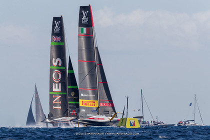 04 10 2024, Barcelona (ESP), 37th America's Cup, Louis Vuitton Cup Final, Race Day 7