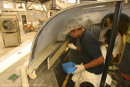 IMOCA Class - Virbac - Jean Pierre Dick - Boat Yard - Building