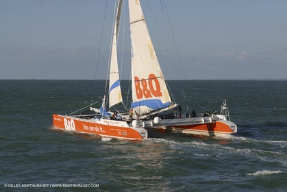Kingfisher II - départ Trophée Jules Verne 2002 - Brest