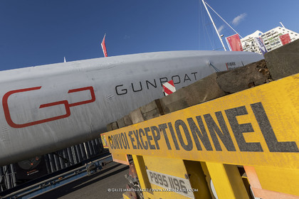 15 02 2022, La Grande Motte (FRA), Gunboat 80  1 hulls delivery