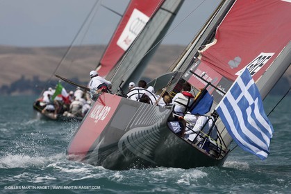 01 02 2009 - Auckland (NZL) -  Louis Vuitton Pacific Series -  Racing Day 3 - Round Robin 1