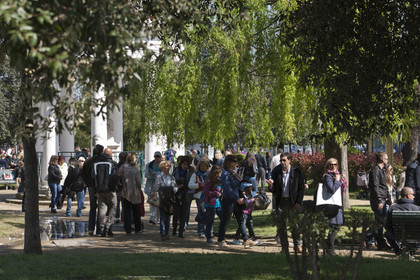 09 04 2012 - Naples (ITA) - 34th America's Cup - America's Cup World Series Naples 2012 - Massive frequentation at the public village
