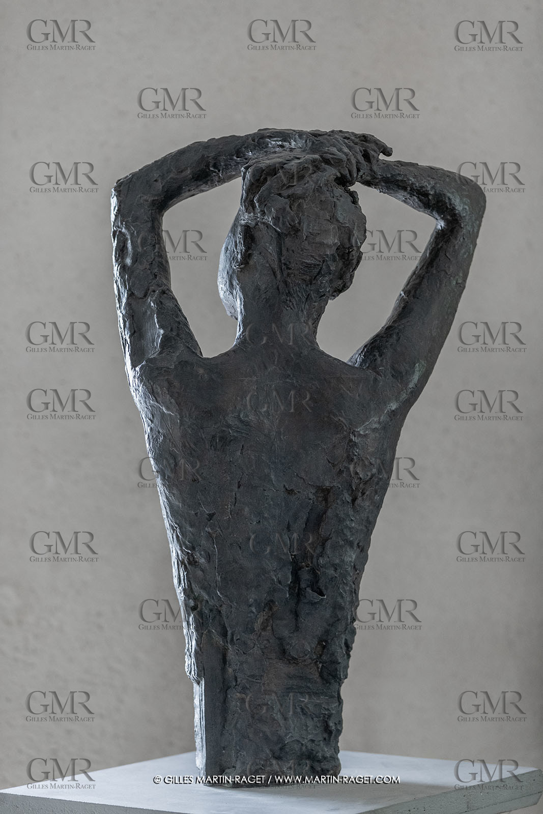 01 06 2023, St Rémy de Provence, Oeuvre de Germaine Richier, Sava Alexandra 1944, bronze patiné foncé, Exemplaire d'exposition, fondeur : Susse, Paris, 82,5 x 50 x 37 cm, collection famille Germaine Richier
