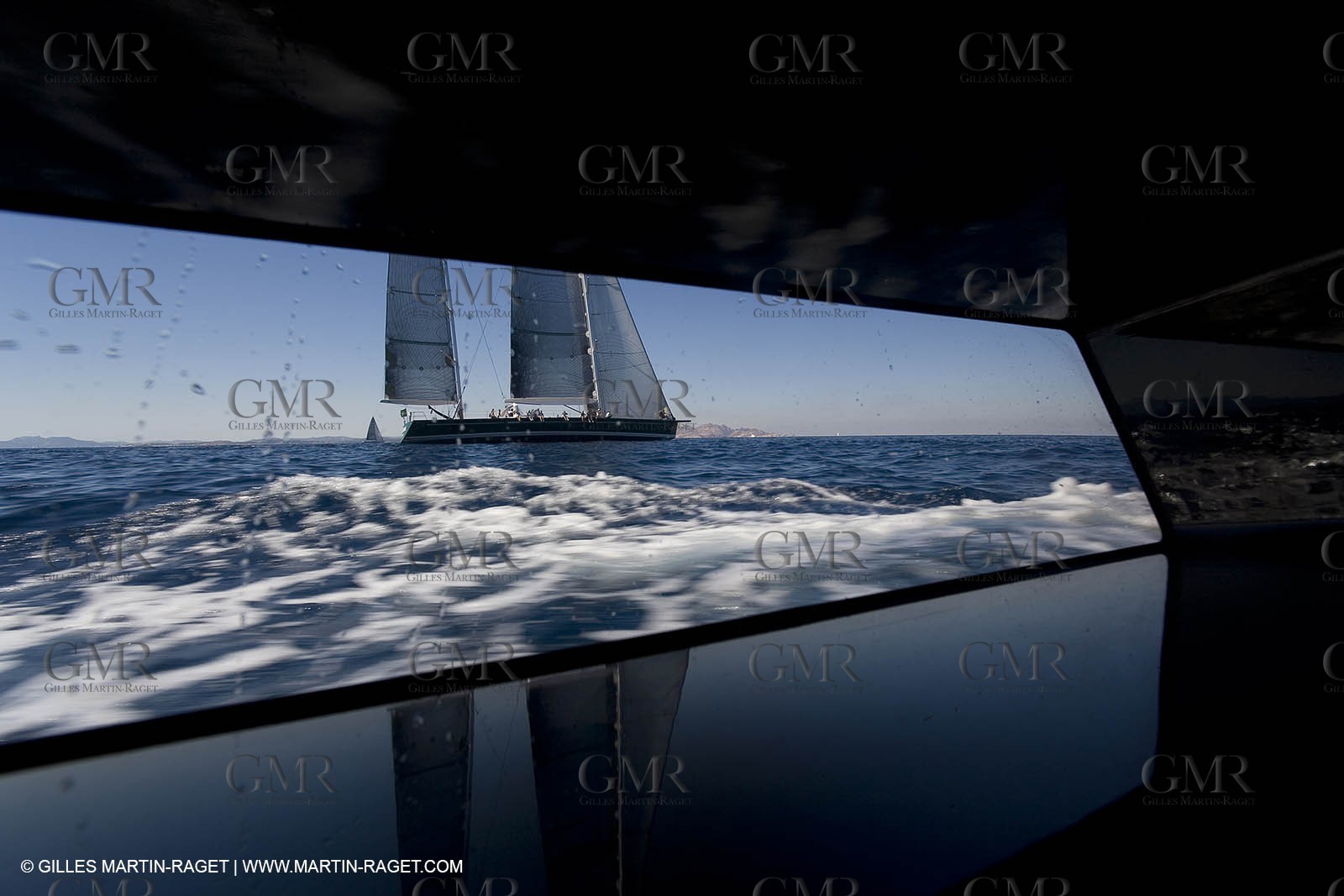 03 09 06 - Porto Cervo (Sardinia) - Maxi World Cup 2006 - Onboard Wally 90 Tango