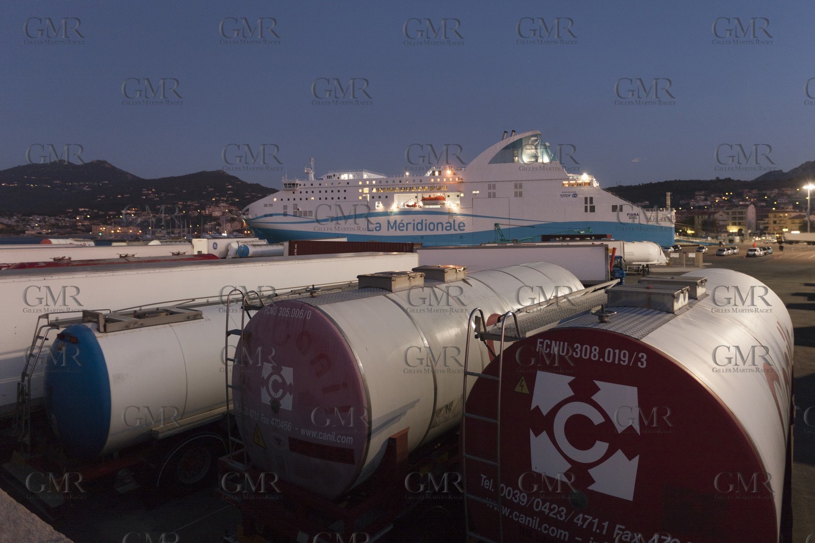 16 02 2012 - Propriano (FRA, Corse) -  La Méridionale shipping company- Piana at Propriano