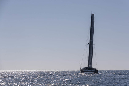 16 02 2019, Porquerolles (FRA,83), Gunboat 68 sail testing  3