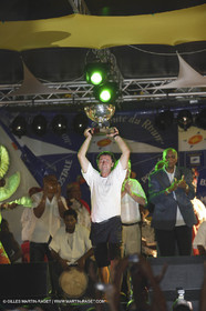 05 11 2006 - Pointe à Pitre Guadelupe (FRA) - Route du Rhum 2006 arrival - overall winner Lionel Lemonchois (Gitana 11)