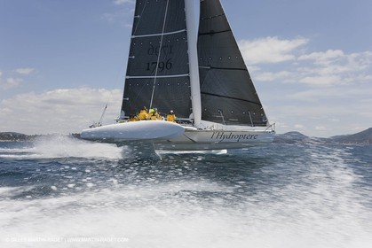 14 06 2008 - Toulon-Hyères (FRA,83) - 50 knots record attempt trials by l'Hydroptère
