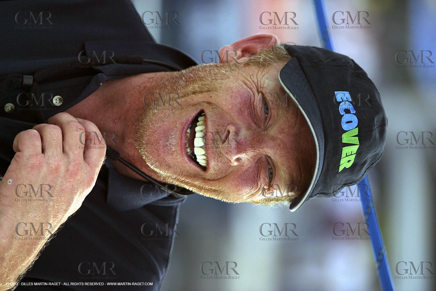 Imoca Class - 2002 Route du Rhum  - Mike Golding - Ecover - arrival in Guadeloupe