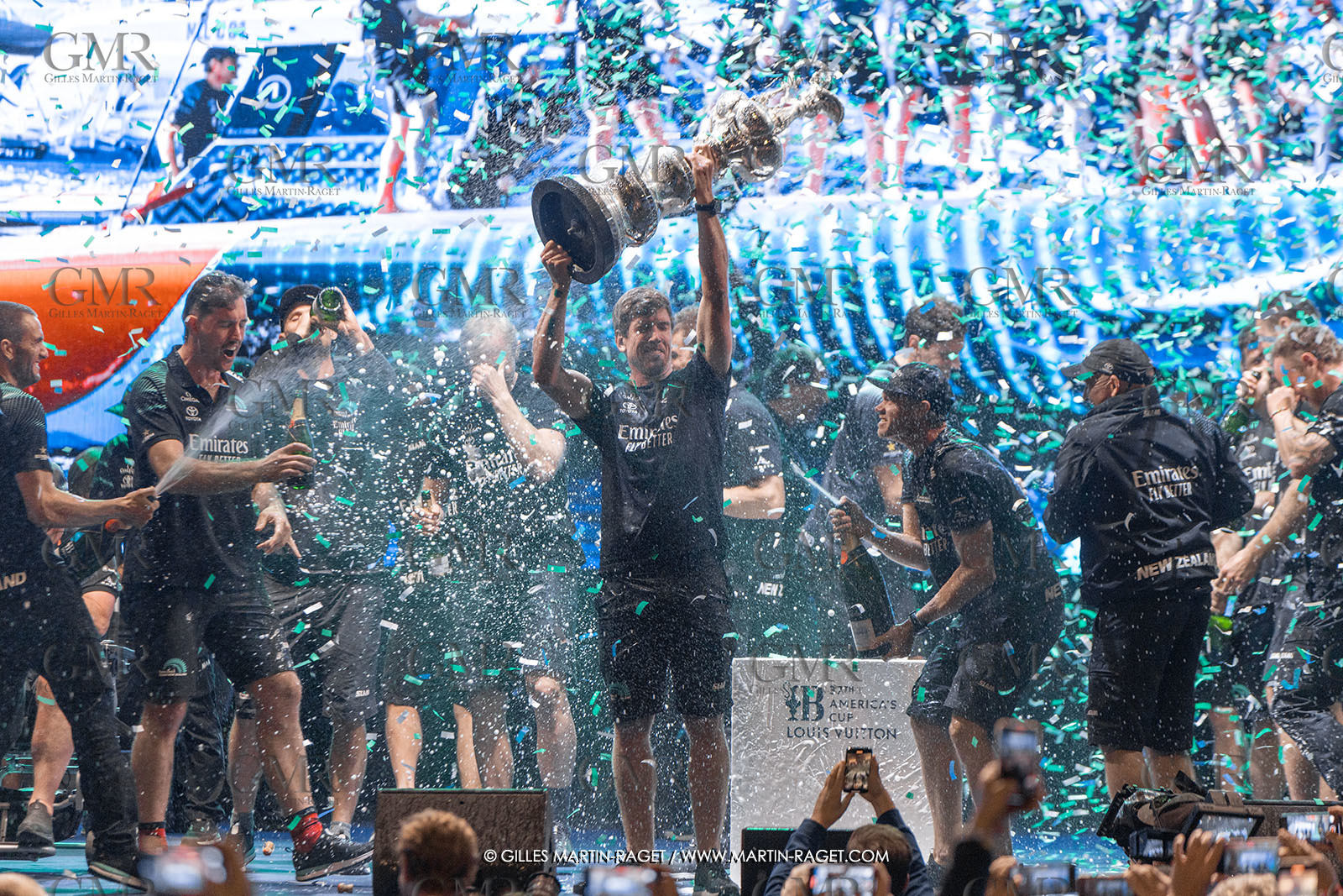 19 10 2024, Barcelona (ESP), Louis Vuitton 37th America's Cup, Final Match, Race Day 6 , Prizegiving