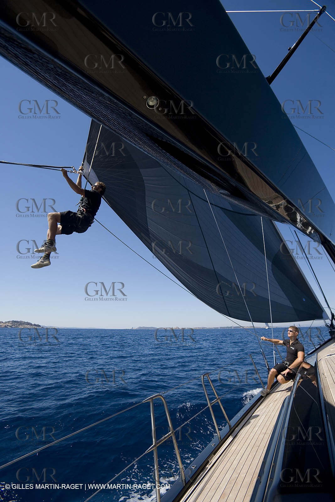 03 09 06 - Porto Cervo (Sardinia) - Maxi World Cup 2006 - Onboard Wally 90 Tango