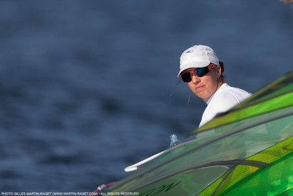14 08 2016, Rio de Janeiro (BRA), 2016 Olympic Games, Sailing, RSX Women medal race, Charline Picon (FRA), gold medalist