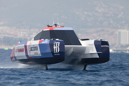 24 08 2024, Barcelona (ESP), Louis Vuitton 37th America's Cup, Louis Vuitton Prelilinary Regatta, Race Day 3