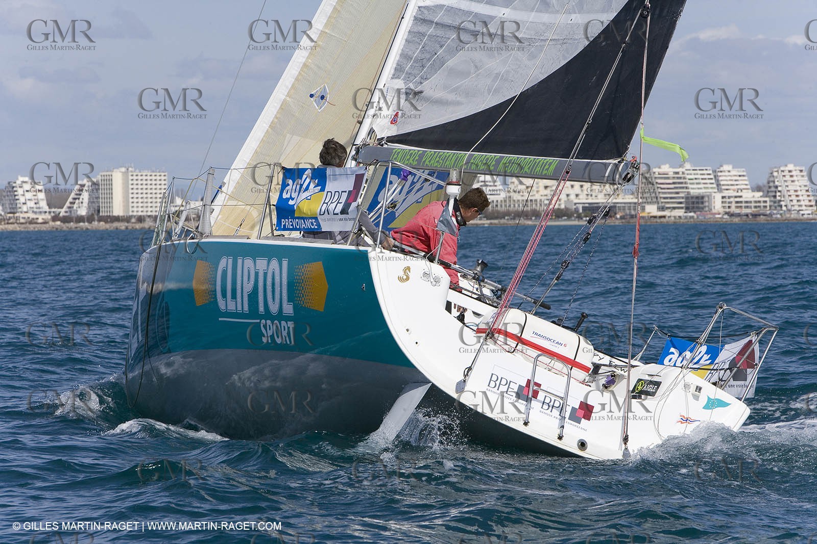 27 03 08- La Grande Motte- (FRA,34) Transat AG2R 2008- Jean-Paul Mouren- Laurent Pellecuer
