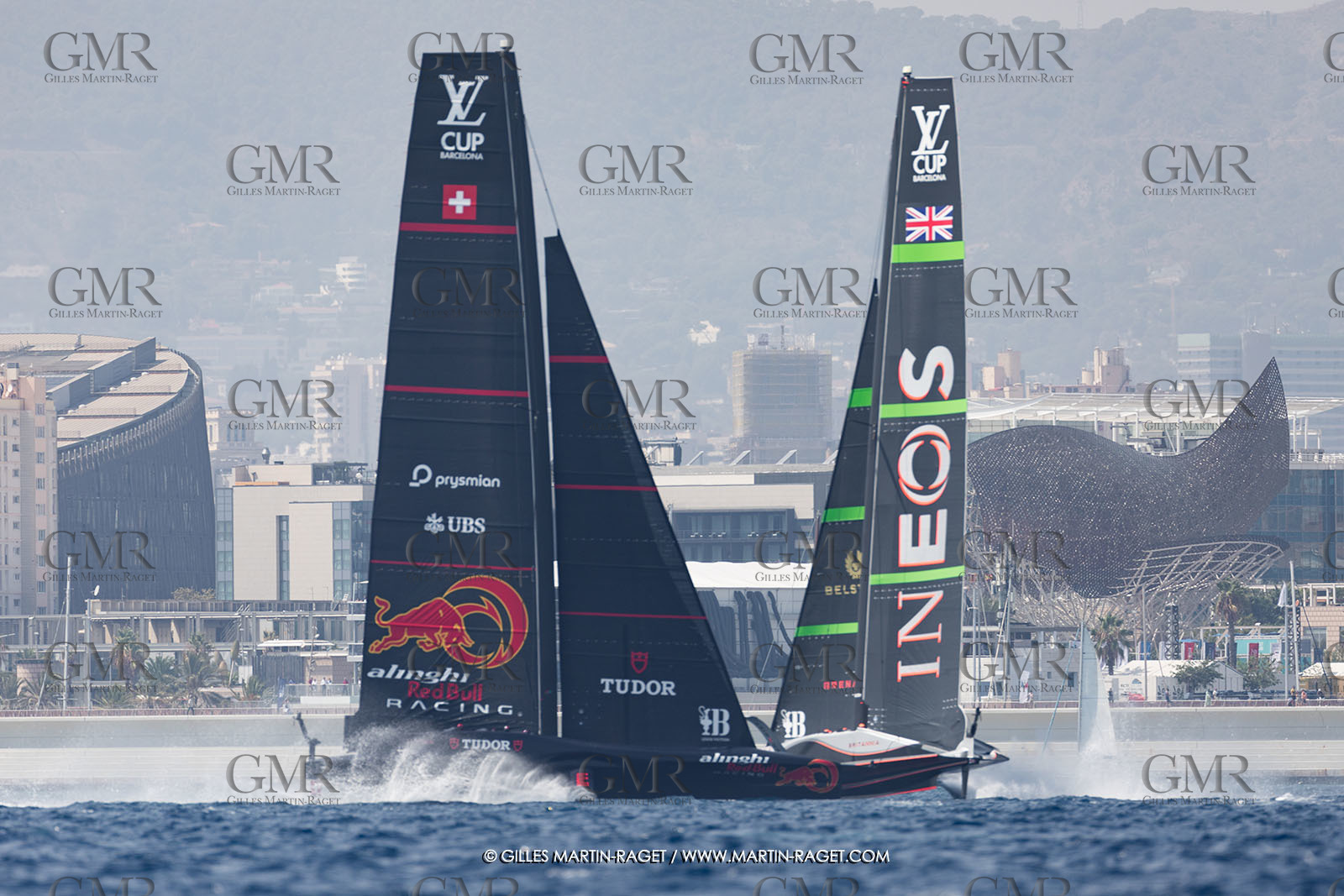 24 08 2024, Barcelona (ESP), Louis Vuitton 37th America's Cup, Louis Vuitton Prelilinary Regatta, Race Day 3