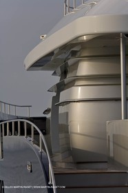 11 06 2007 - Valencia (Spain) - Bradley, super yacht catamaran dessiné par Gilles Vaton et construit par H2X à la Ciotat (France)