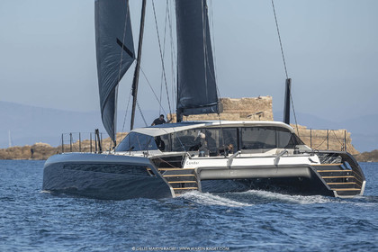 16 02 2019, Porquerolles (FRA,83), Gunboat 68 sail testing  3