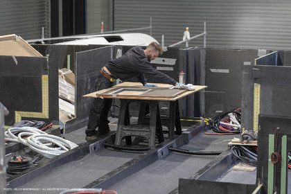 29 10 2018, La Grande Motte (FRA,30), Chantier Gunboat, construction du Gunboat 68