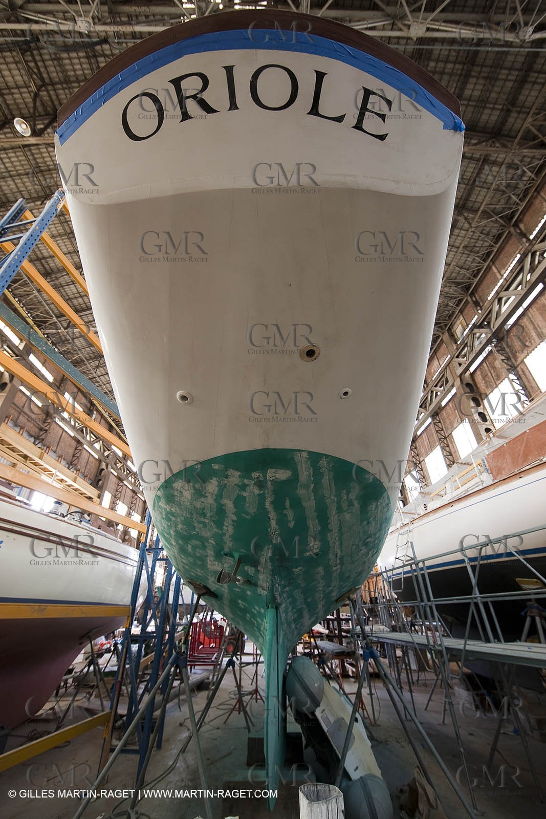 13 03 2010 - La Ciotat (FRA,13) - Oriole - Annual maintenance at  Charpentiers Réunis boatyard