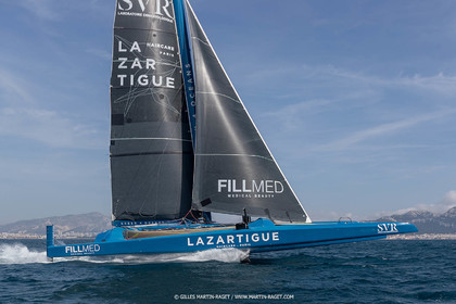 18 05 2022, Marseille (FRA), APremière navigation du trimaran Ultim SVR LAZARTIGUE à Marseille