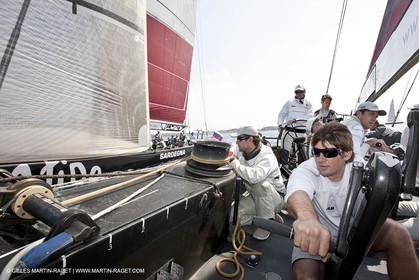19 05 2010 - La Maddalena (ITA, Sardinia) Louis Vuitton Trophy - BMW ORACLE Racing - Training