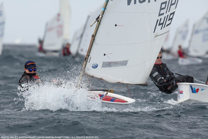15 04 2016, Marseille (FRA,13), SNIM Dériveurs, Coupe Internationale de Printemps Optimist, Final Day