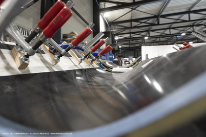 29 10 2018, La Grande Motte (FRA,30), Chantier Gunboat, construction du Gunboat 68
