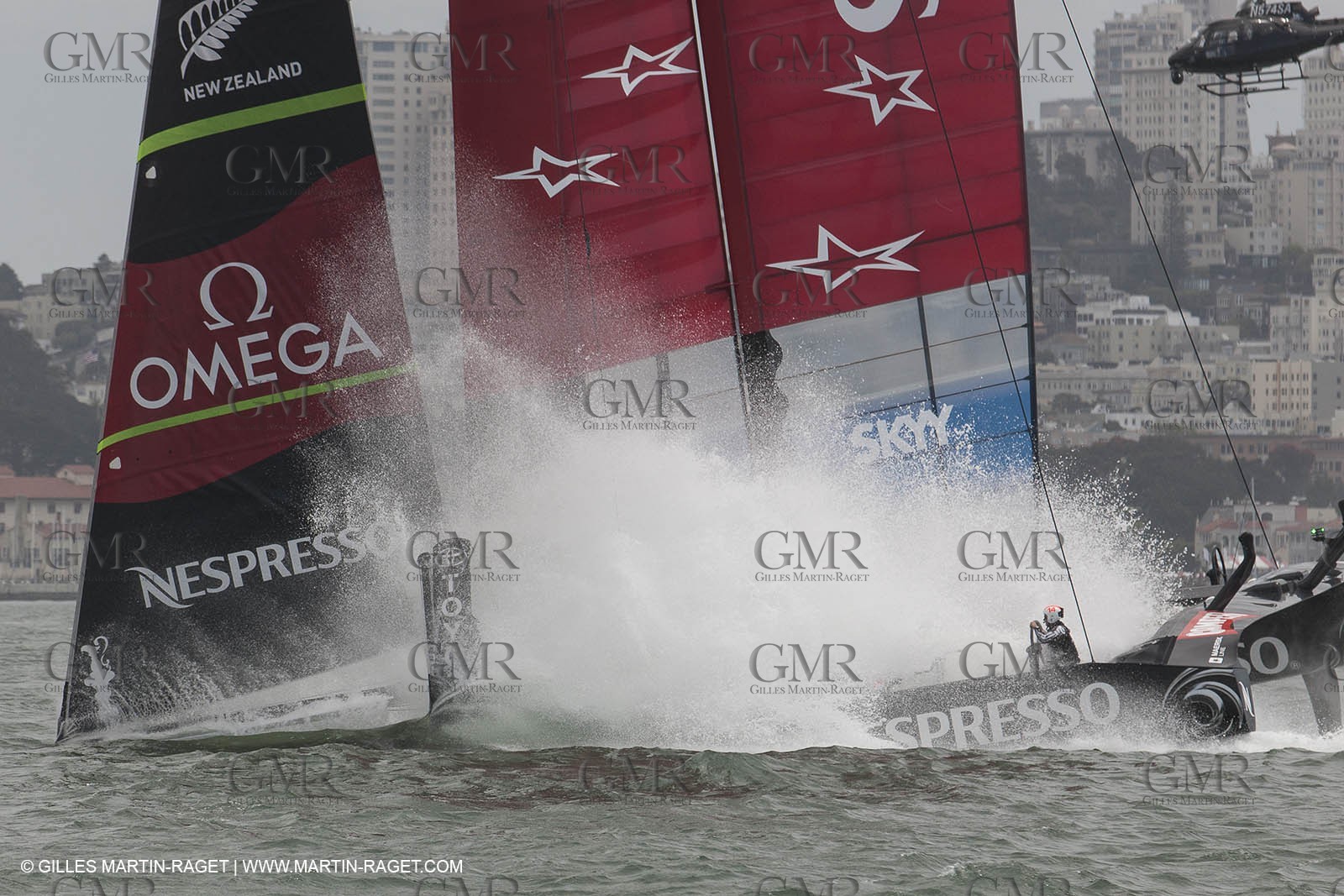 16 08 2013 - San Francisco (USA,CA) - 34th America's Cup - Louis Vuitton Cup - Louis Vuitton Cup Final - Race Day 1 - Race 1