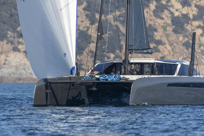 16 02 2019, Porquerolles (FRA,83), Gunboat 68 sail testing  3