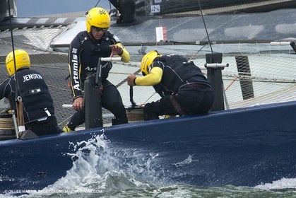 07 08 2013 - San Francisco (USA,CA) - 34th America's Cup - Louis Vuitton Cup - Semi-finals - Luna Rossa vs Artemis Racing - Race 2