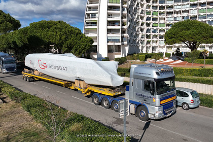 15 02 2022, La Grande Motte (FRA), Gunboat 80  1 hulls delivery