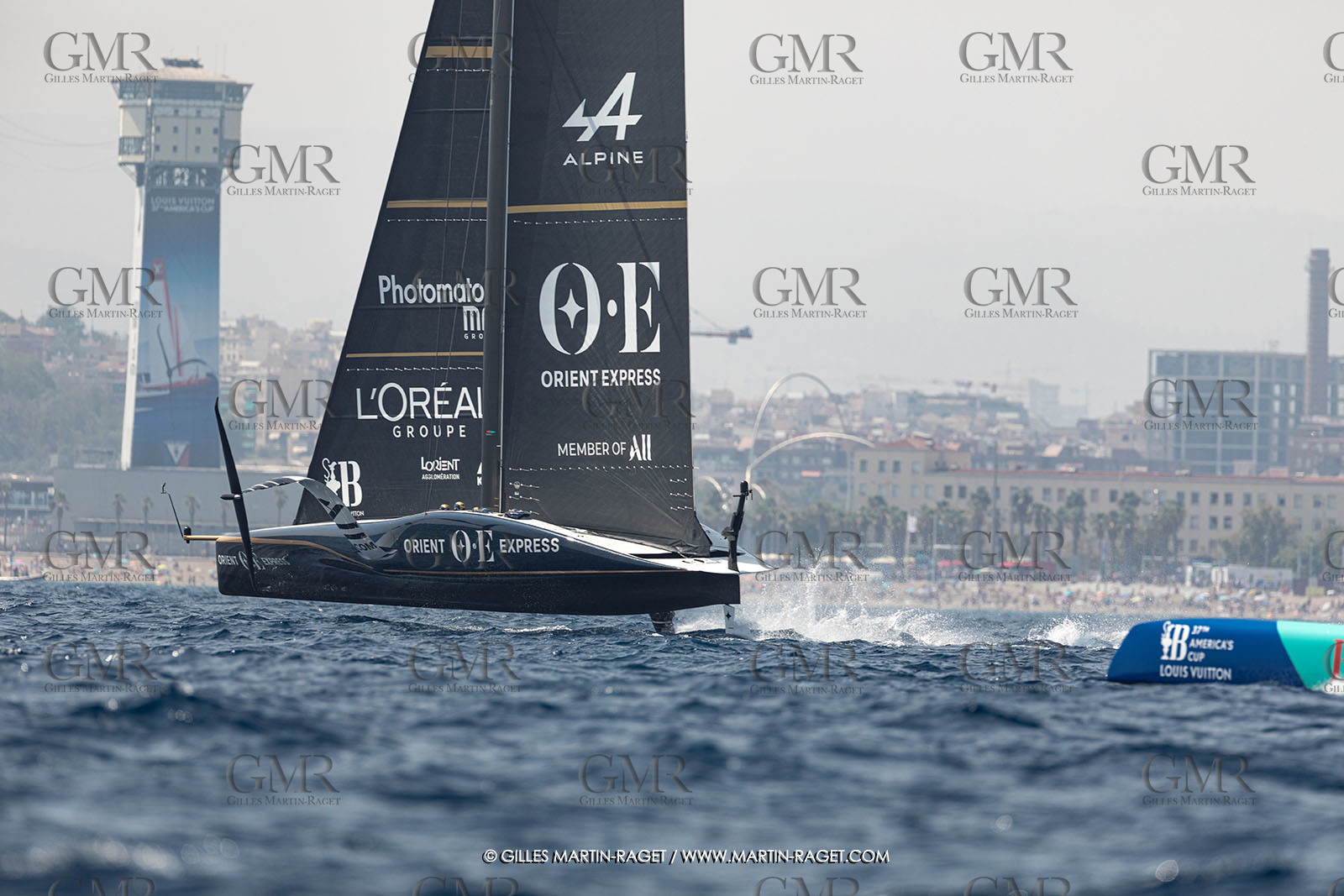 24 08 2024, Barcelona (ESP), Louis Vuitton 37th America's Cup, Louis Vuitton Prelilinary Regatta, Race Day 3