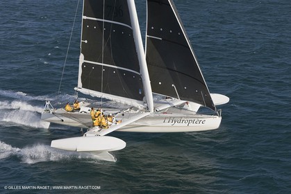 03 10 2008 - Fos   mer (FRA, 13) - L'Hydroptère - Tentative de record de vitesse